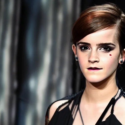 Prompt: Cyberpunk Emma Watson