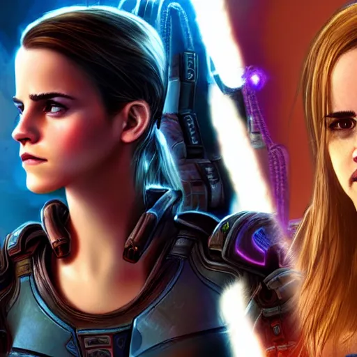 Image similar to emma watson in starcraft 2