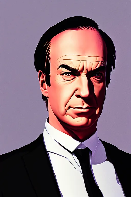 Prompt: portrait of Saul Goodman, by Ilya Kuvshinov