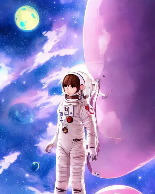 space suit drawing anime
