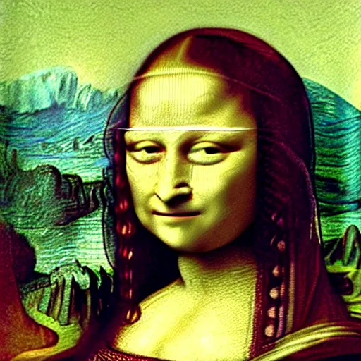 mona lisa by vincent van gogh wearing sunglasses | Stable Diffusion ...