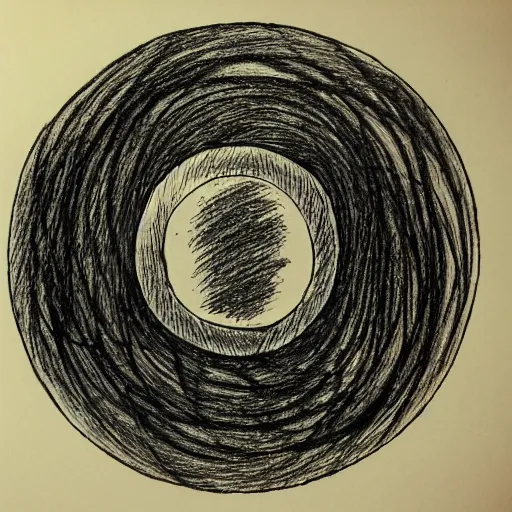 Image similar to perfect circle, pen scetch handdrawn