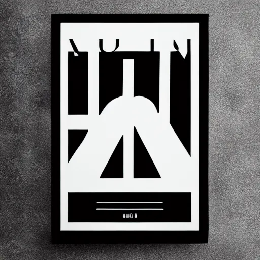 Image similar to black on white graphic poster in style of david rudnick, eric hu, acid, y 2 k, 8 k, graphicbrutalism