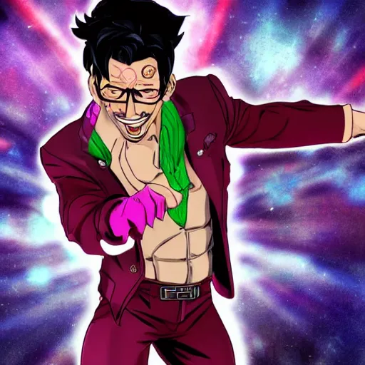 Image similar to markiplier in jojo's bizarre adventure