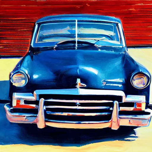 Image similar to a car, artwork by richard estes