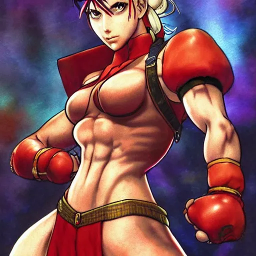 Vega from Street Fighter 2 by pixiv, by Ilya, Stable Diffusion