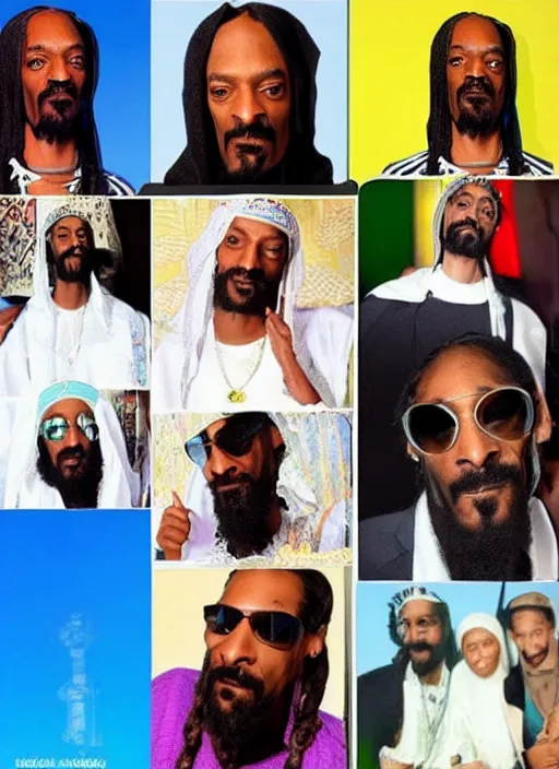 Image similar to snoop dogg as a prophet mohammed, perfect faces, instagram photo shoot