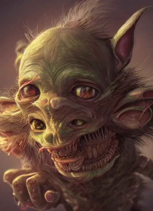 Prompt: , goblin, detailed eyes, cute, fantasy, intricate, highly detailed, digital painting, 4k, HDR, concept art, smooth, sharp focus, illustration, by Wayne Reynolds