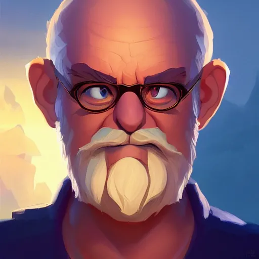 Image similar to face icon stylized minimalist wizard of the coast, loftis, cory behance hd by jesper ejsing, by rhads, makoto shinkai and lois van baarle, ilya kuvshinov, rossdraws global illumination