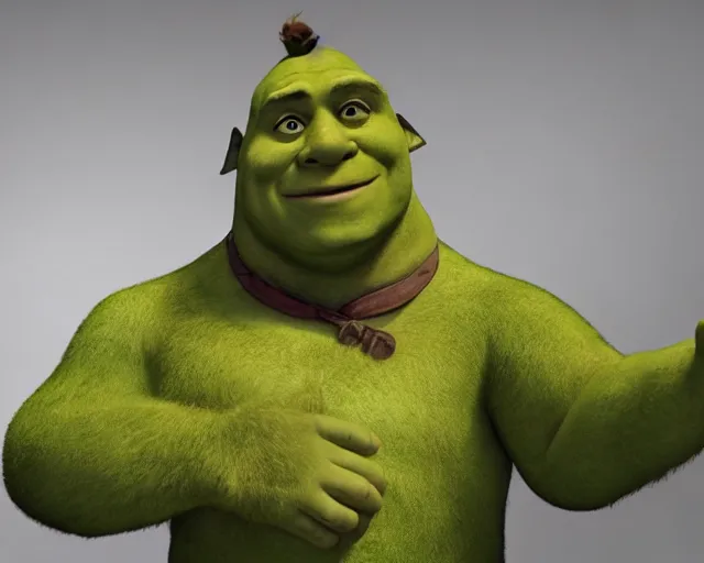 Image similar to boris johnson as shrek, character art, by various concept artists, redshift render, hyperrealistic face, photorealistic render
