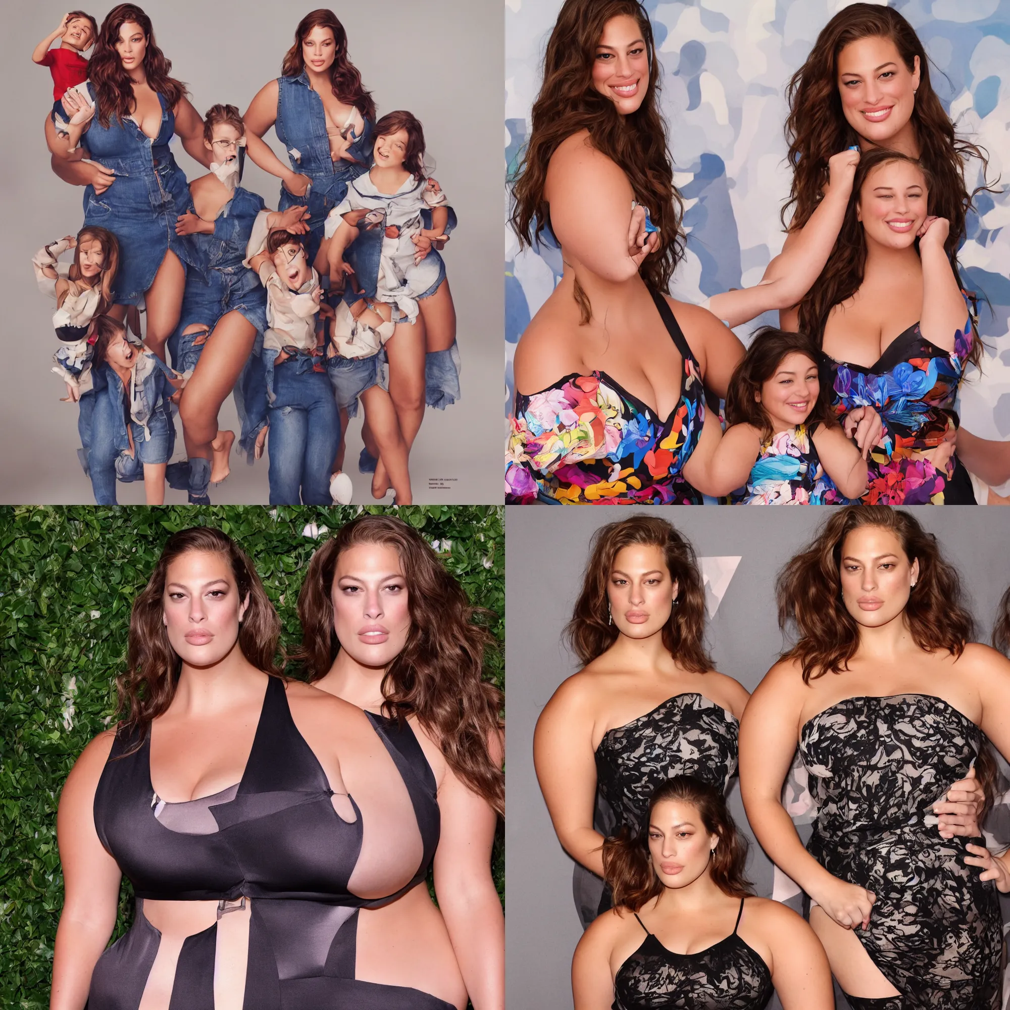 Prompt: model Ashley Graham as a Pixar film mom