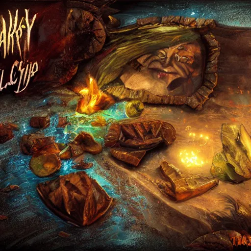 Prompt: fantasy tortila chips treasure, high detail, fantasy art, concept art, 4 k, ultra detail, computer art