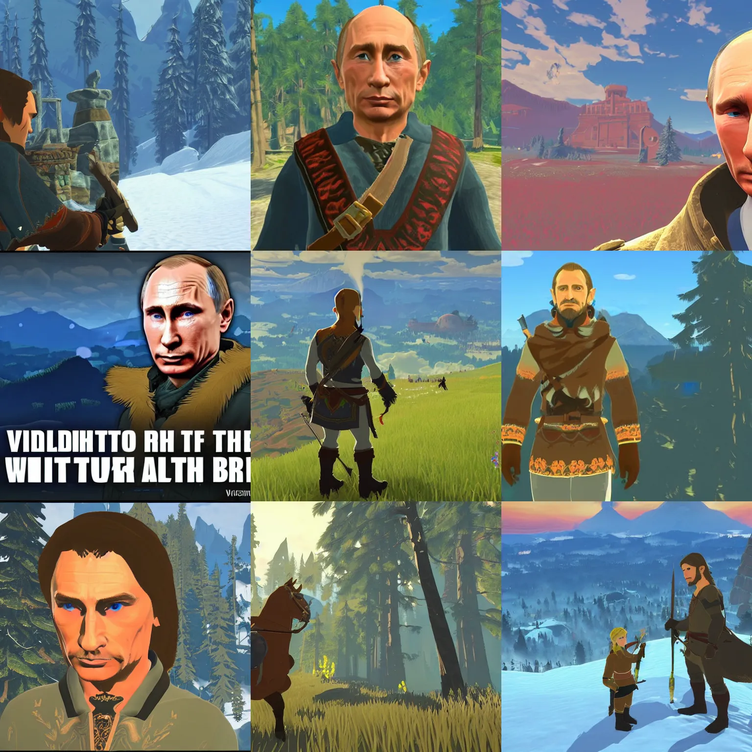 Prompt: vladimir putin in breath of the wild