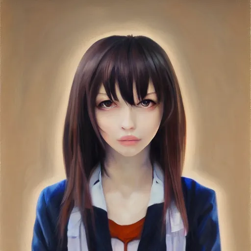 Image similar to malise kurisu, ilya, oil painting, cute, hdr, 4 k