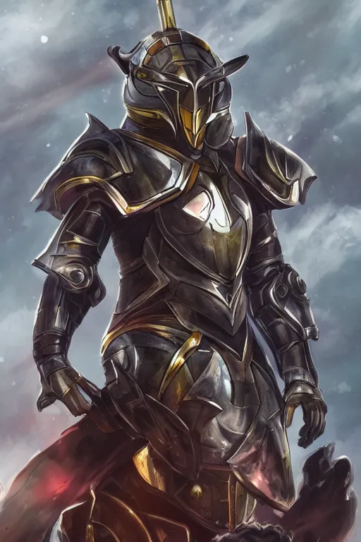 Image similar to helmet armor guardian destiny in witch queen illumination ray tracing hdr fanart arstation by sung choi robot ninja mask and eric pfeiffer and gabriel garza and casper konefal