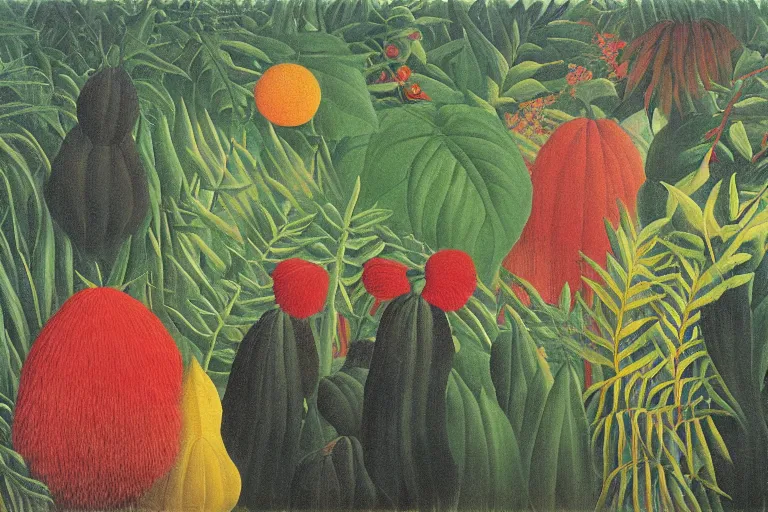 Image similar to art by Henri Rousseau