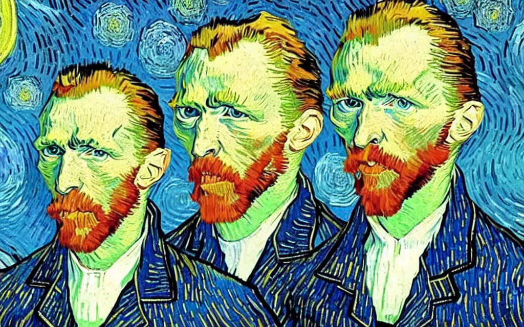 Image similar to emma wattson in style van gogh