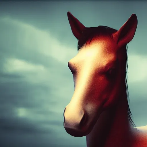 Image similar to the horse spirit the movie portrait, movie poster, 8 k, trending on artstation, octane render, volumetric smoke and shadows