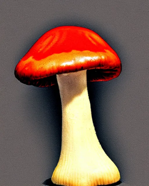 Image similar to a mushroom with arms and legs