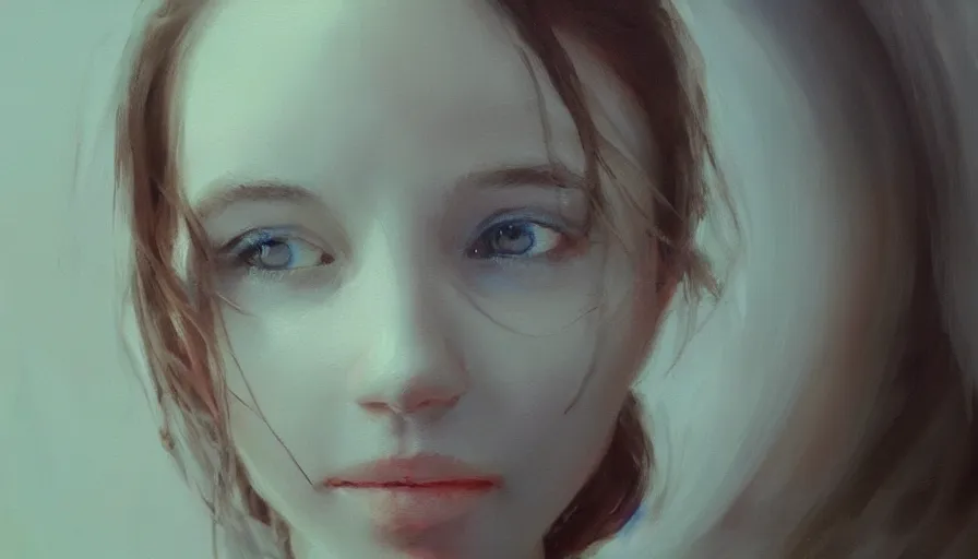 Prompt: concept art of happiness, cinematic shot, oil painting by jama jurabaev, extremely detailed face, brush hard, artstation, high quality, brush stroke