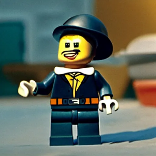 Image similar to mickey rooney as a lego minifigure