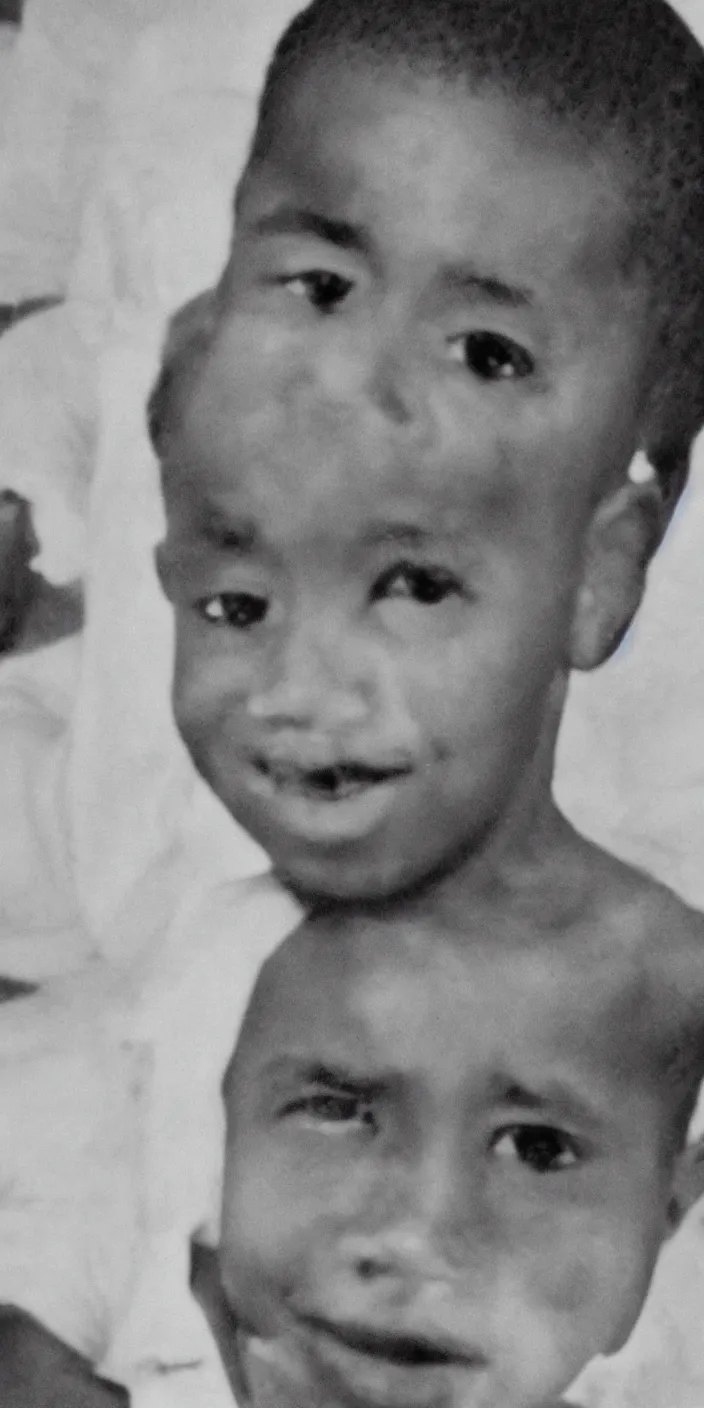 Prompt: character portrait close - up barack obama as a young child