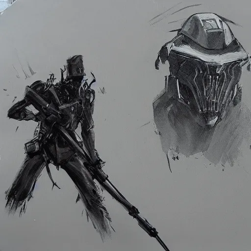 Image similar to hunt showdown mech boss in dark lair painting