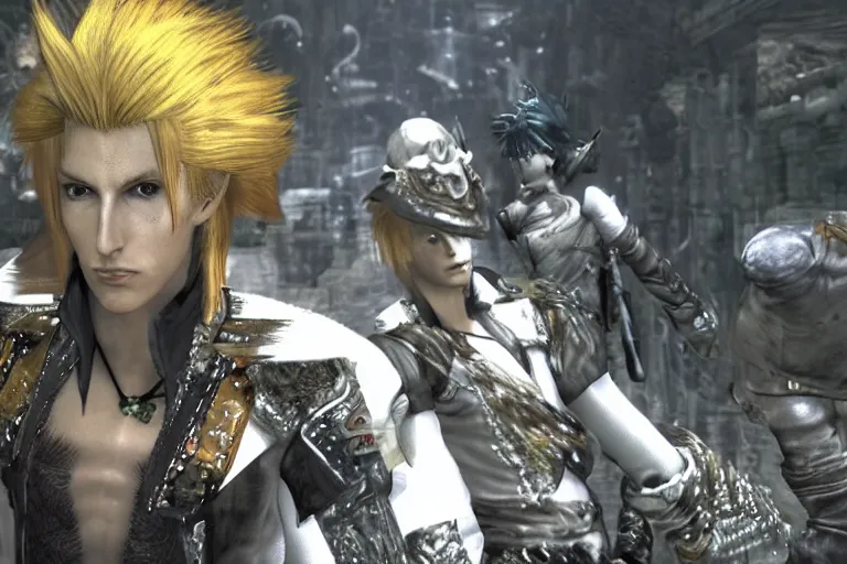 Prompt: screenshot of ziggy stardust in final fantasy 12, high resolution, hd, 4k