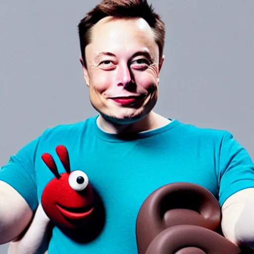 Image similar to ”elon musk as aardman clay character”