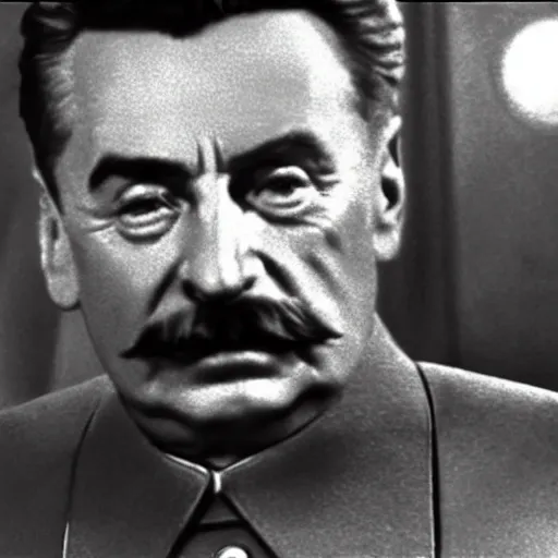 Image similar to A still of Stalin in Star Trek