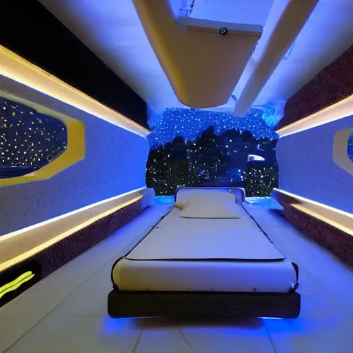 Image similar to cybernetic sleeping pods, diverse humans sleeping in healing pods, humans sleeping in healing pods, wide wide angle, vivid, elaborate, highly detailed, beautiful dim lighting