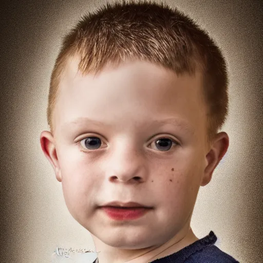 Image similar to portrait of a small boy by antti karppinen