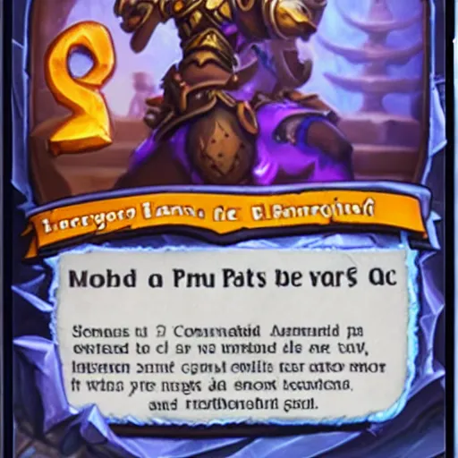 Image similar to new hearthstone card reveal