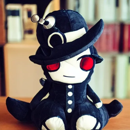 Image similar to cute fumo plush of the gentleman thief who steals hearts and possessions alike