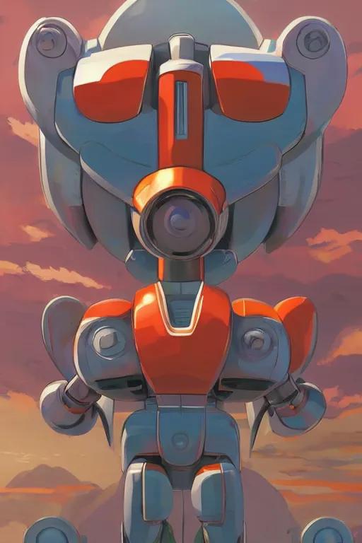 Image similar to metabots medabots medarotto medarot robot minimalist comics, behance hd by jesper ejsing, by rhads, makoto shinkai and lois van baarle, ilya kuvshinov, rossdraws global illumination ray tracing hdr radiating a glowing aura