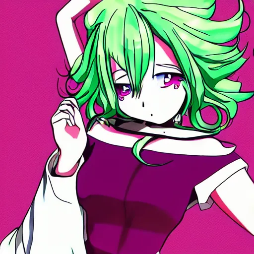 tatsumaki girl, anime, HD,, Stable Diffusion