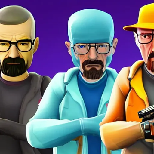 Image similar to Walter White as a Fortnite character