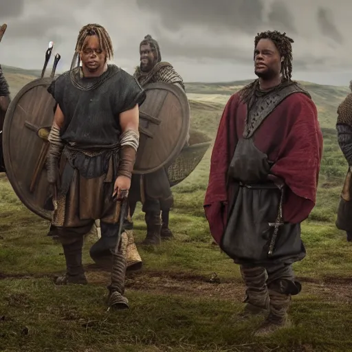 Prompt: juice wrld in vikings 4 k detailed super realistic