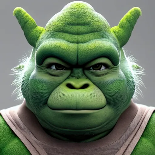 Image similar to super mario godzilla yoda donkey kong pikachu yeti shrek spongebob homer groot, highly detailed, extremely high quality, hd, 4 k, 8 k, professional photographer, 4 0 mp, lifelike, top - rated, award winning, realistic, detailed lighting, detailed shadows, sharp, no blur, edited, corrected, trending