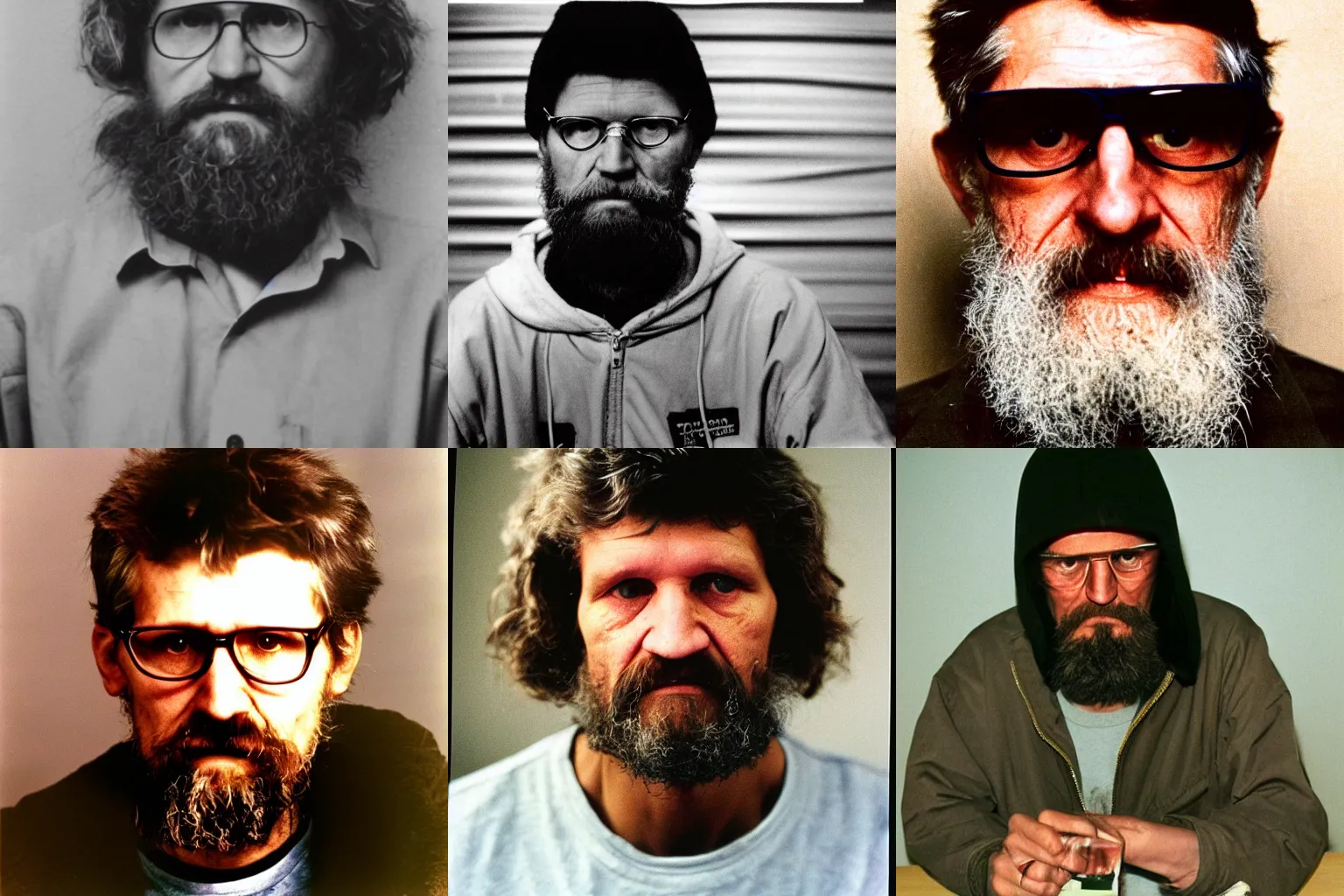 Prompt: kodachrome photo of ted Kaczynski unabomber portrait