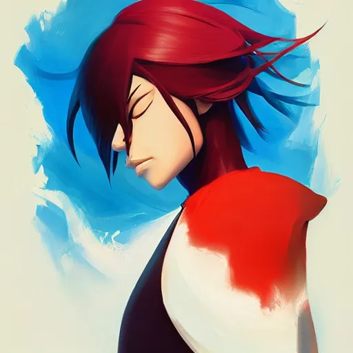 Image similar to face icon stylized minimalist bleach, loftis, cory behance hd by jesper ejsing, by rhads, makoto shinkai and lois van baarle, ilya kuvshinov, rossdraws global illumination