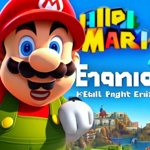 Prompt: Einstein as Mario, unreal engine 5, 8k, bright