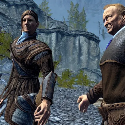 Prompt: vin scully in skyrim