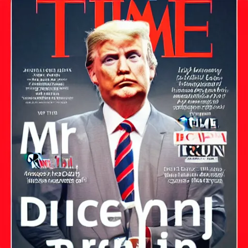 Prompt: Time person of the year: Bald Donald Trump,
