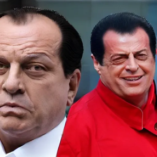 Image similar to Carlo Calenda vs Silvio Berlusconi Kung Fu