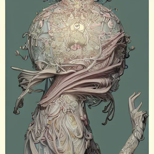 Prompt: the face of an incredibly beautiful, graceful, elegant, and sophisticated young chinese model dressed as a bulb of garlic, an ultrafine detailed illustration by james jean, intricate linework, bright colors, final fantasy, behance contest winner, vanitas, angular, altermodern, unreal engine 5 highly rendered, global illumination, radiant light, detailed and intricate environment