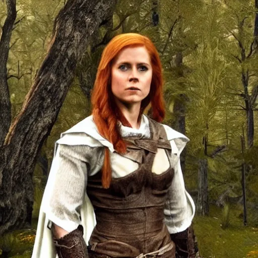 Prompt: amy adams as a character from skyrim