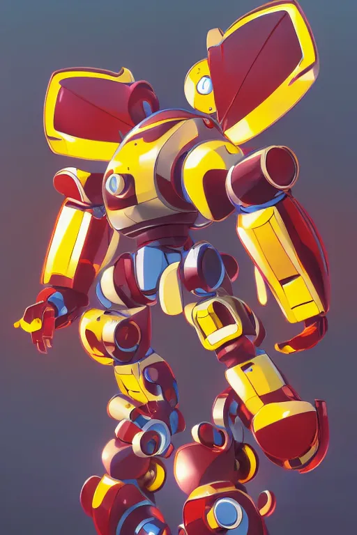 Image similar to metabots medabots medarotto medarot robot minimalist comics, behance hd by jesper ejsing, by rhads, makoto shinkai and lois van baarle, ilya kuvshinov, rossdraws global illumination ray tracing hdr radiating a glowing aura