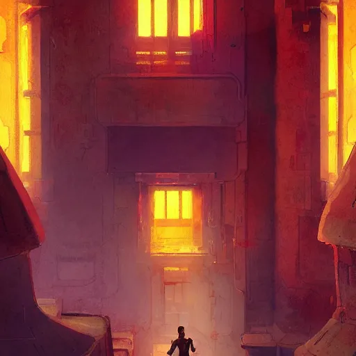 Prompt: Fez by Marc Simonetti