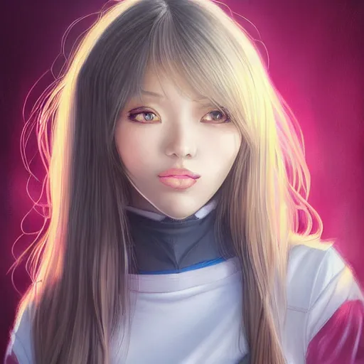 Prompt: portrait of Makate Kaori at age of 20, by Artgerm